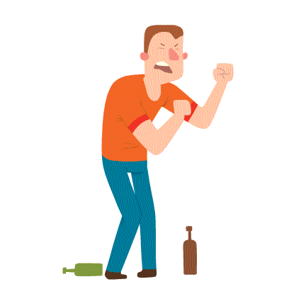 Drunk Fighter Sticker for iOS
