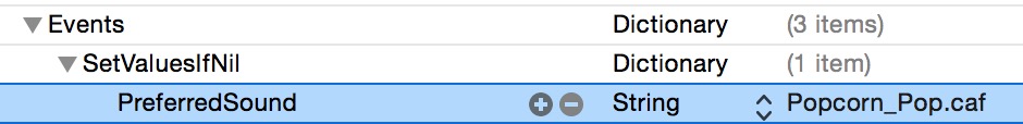 saving sound file preference in iOS9 starter kit 2