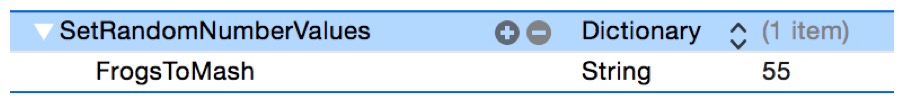 Set random number values