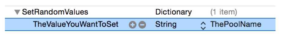 Set random values