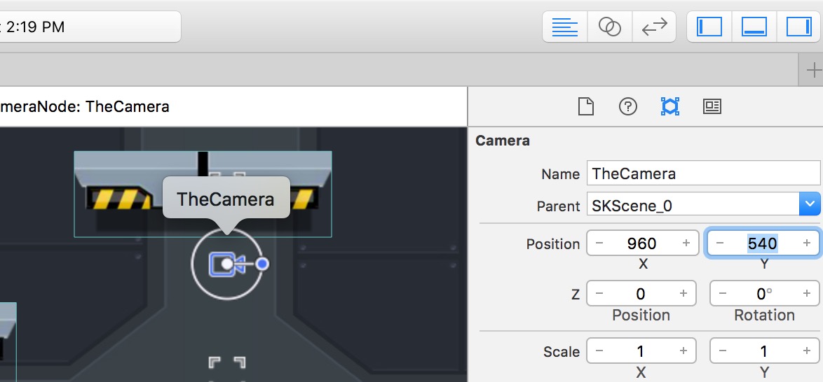 SKCameraNode